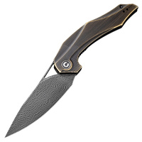 Civivi Plethiros Linerlock Folding Knife (Brass)