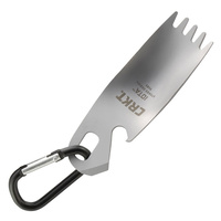 CRKT IOTA Keychain Multi Tool | Spork, Can Opener, Bottle Opener, CR9085