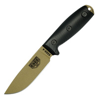 ESEE 4 Fixed Blade Knife (Dark Earth Blade / Black Hande)