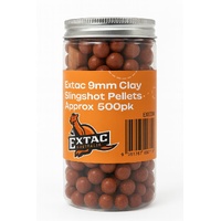Extac 9mm Clay Slingshot Pellets - Approx  500pk