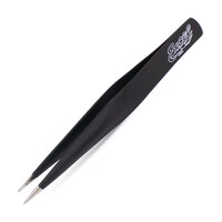 Excel Blades Hollow Handle Tweezers- Black