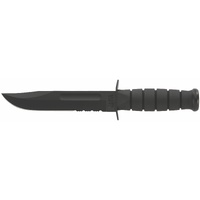 KA‑BAR KA1212 Fighting/Utility Knife – Black Serrated Edge | 12" Overall, 1095 Cro-Van Steel, KA1212