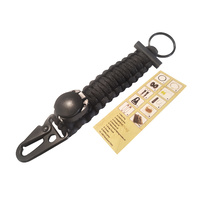 Paracord Survival Keychain with Compass PCKE02BK