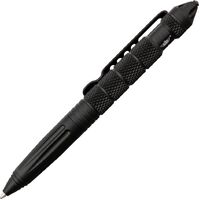 Uzi TP2BK Defender Tactical Pen | 6" Overall, Aluminium Construction, Glass Breaker Crown, UZITP2BK